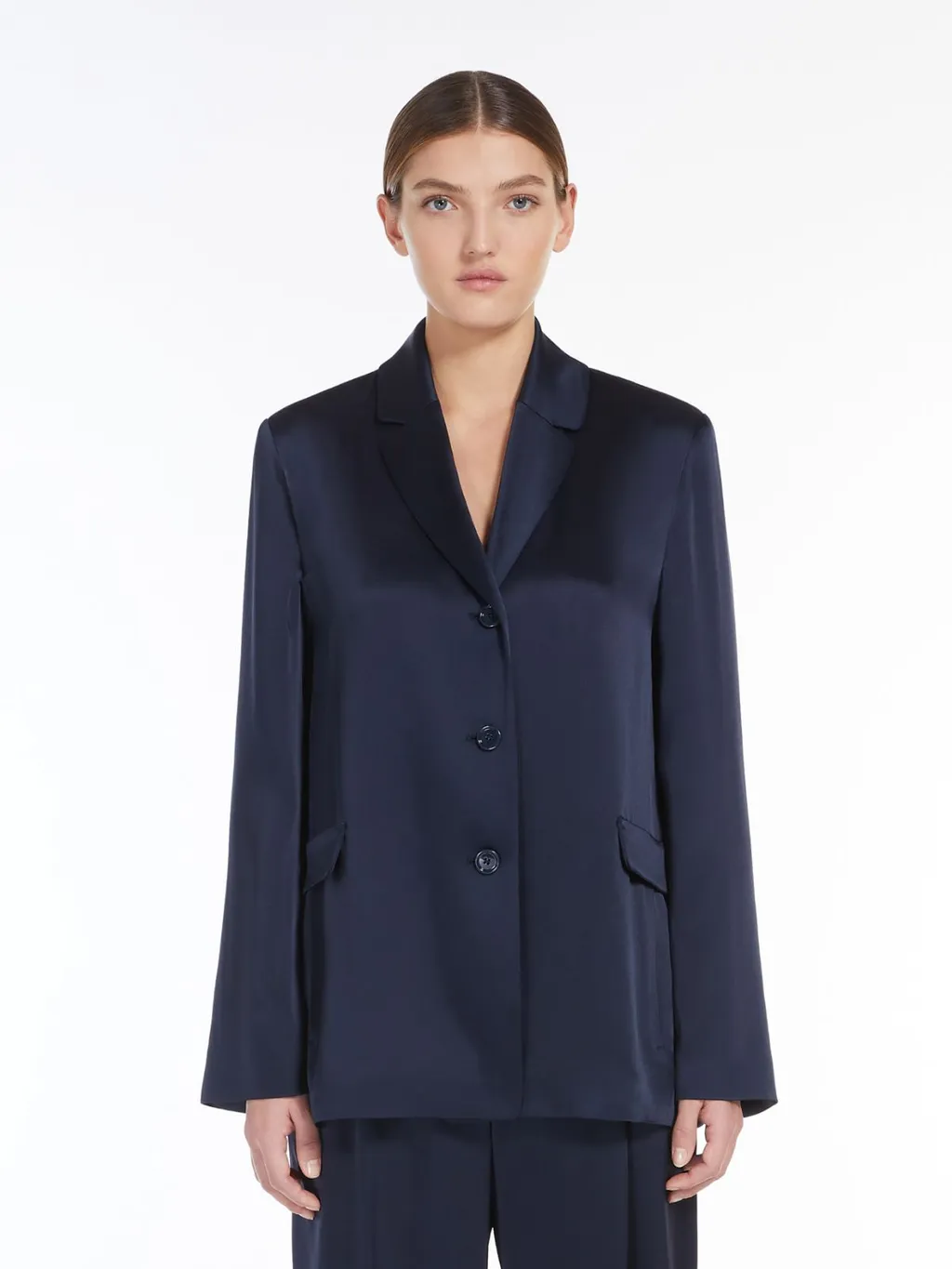 Single-Breasted Long-Sleeved Jacket