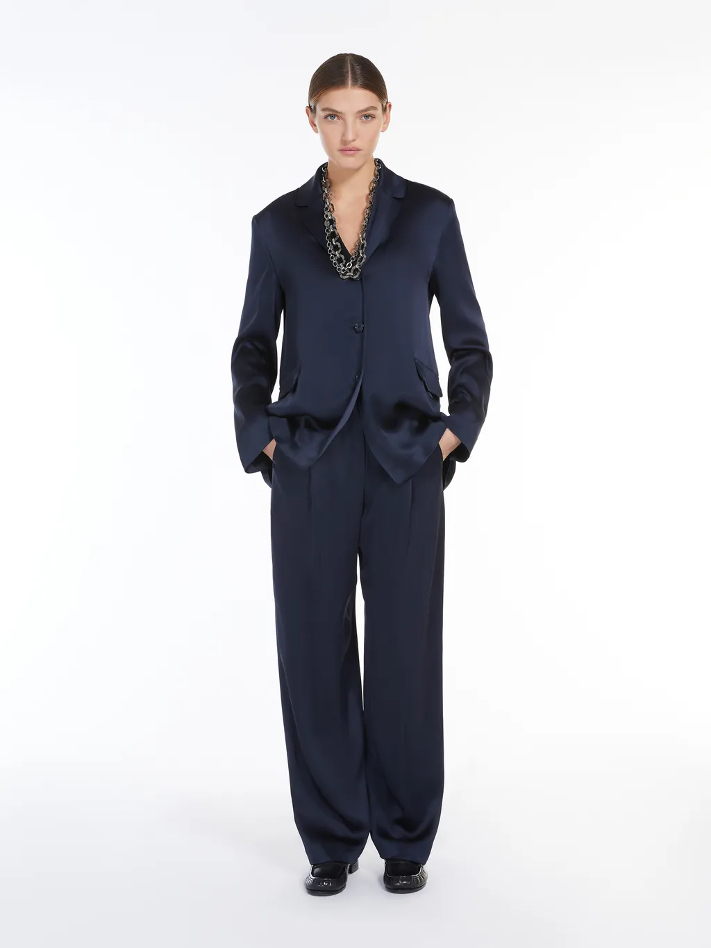 Single-Breasted Long-Sleeved Jacket