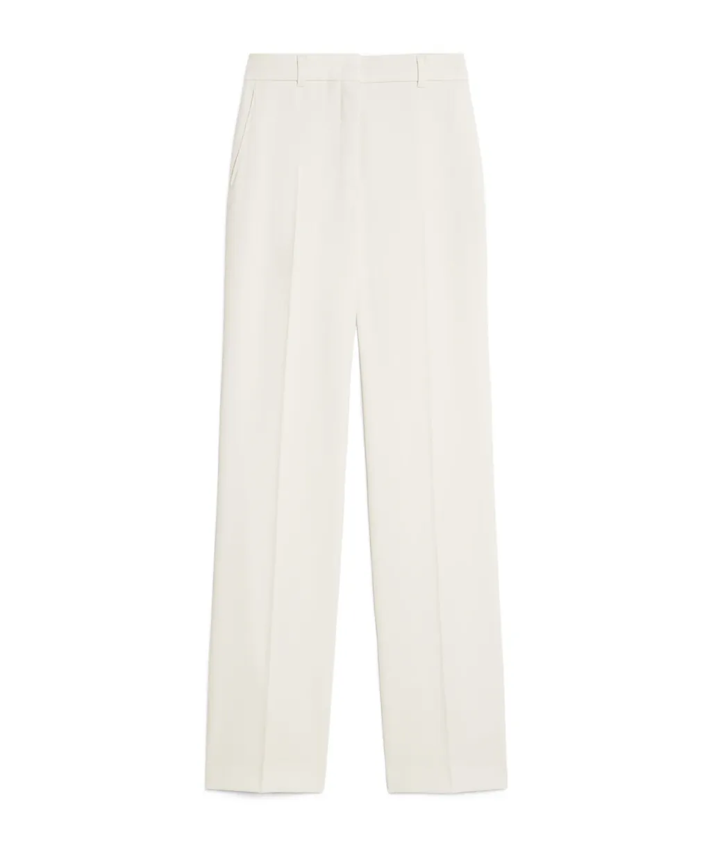 Pleat Detailed Straight Leg Pants