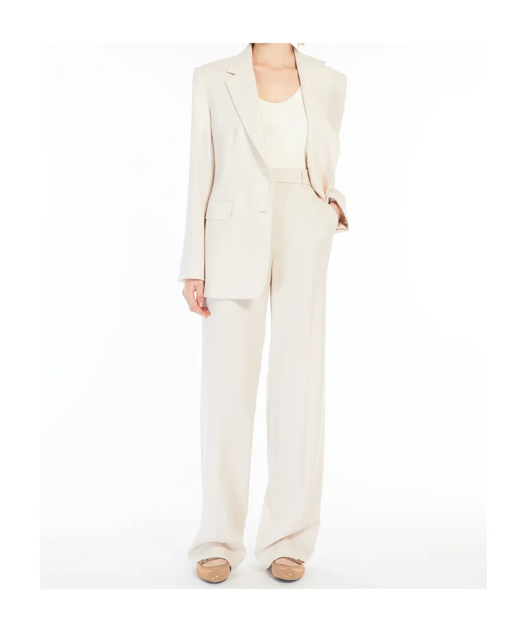Pleat Detailed Straight Leg Pants