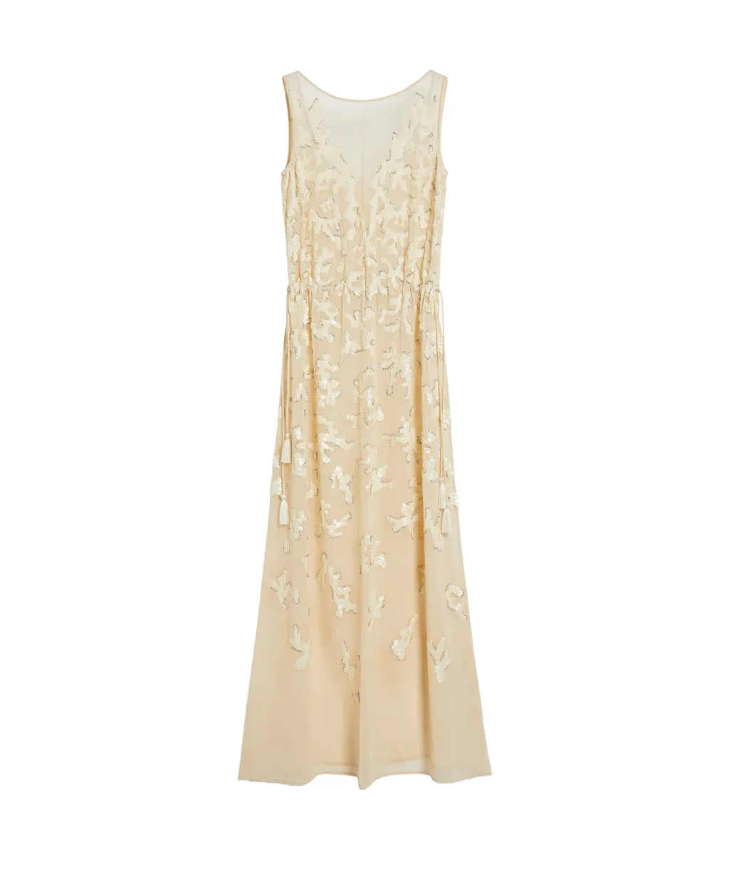 Sequined Embroidered Dress