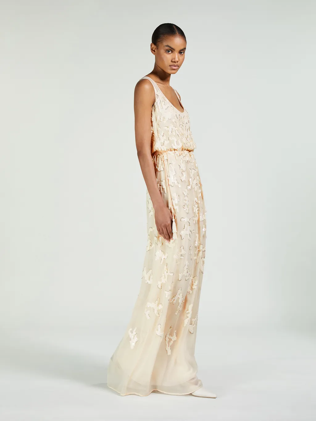 Sequined Embroidered Dress