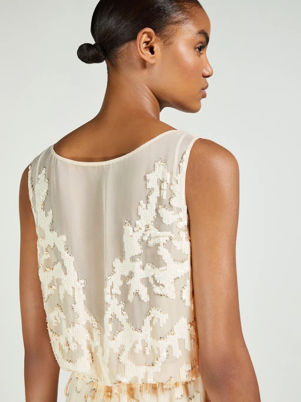 Sequined Embroidered Dress