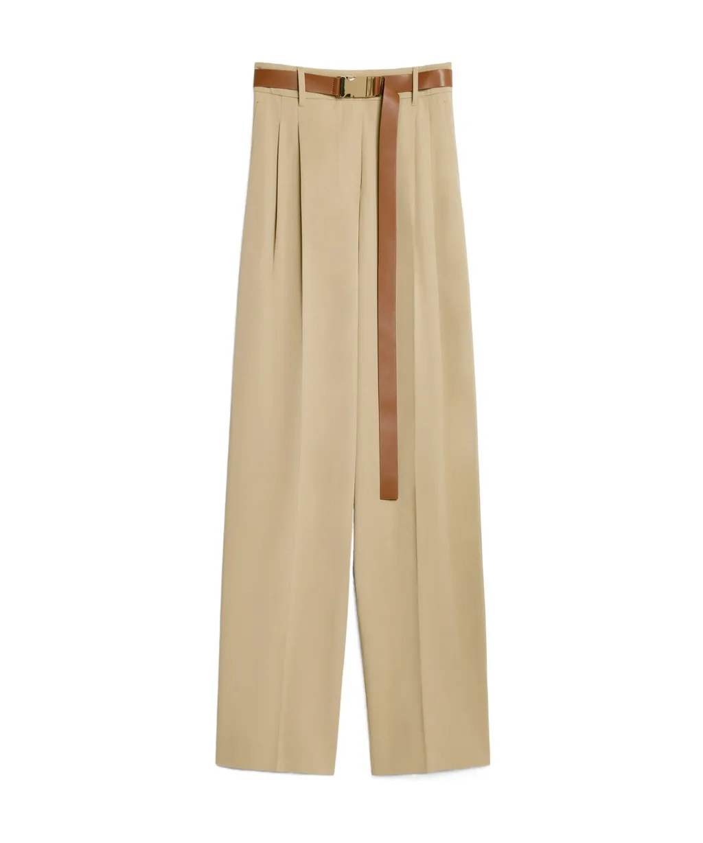 Belted Straight Leg Pants