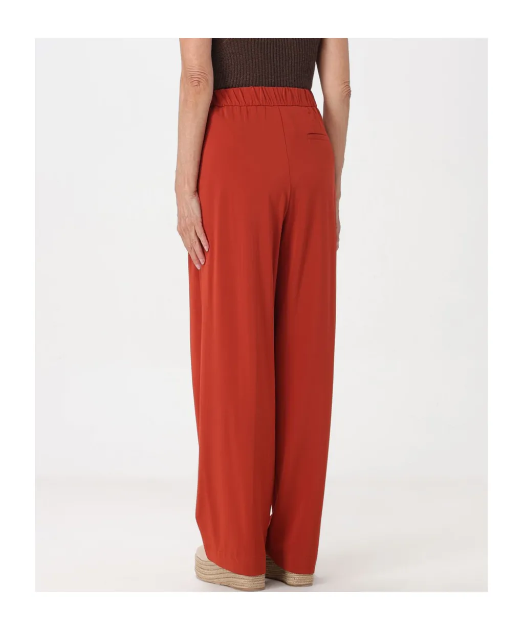 Plain Knit Crepe Trousers
