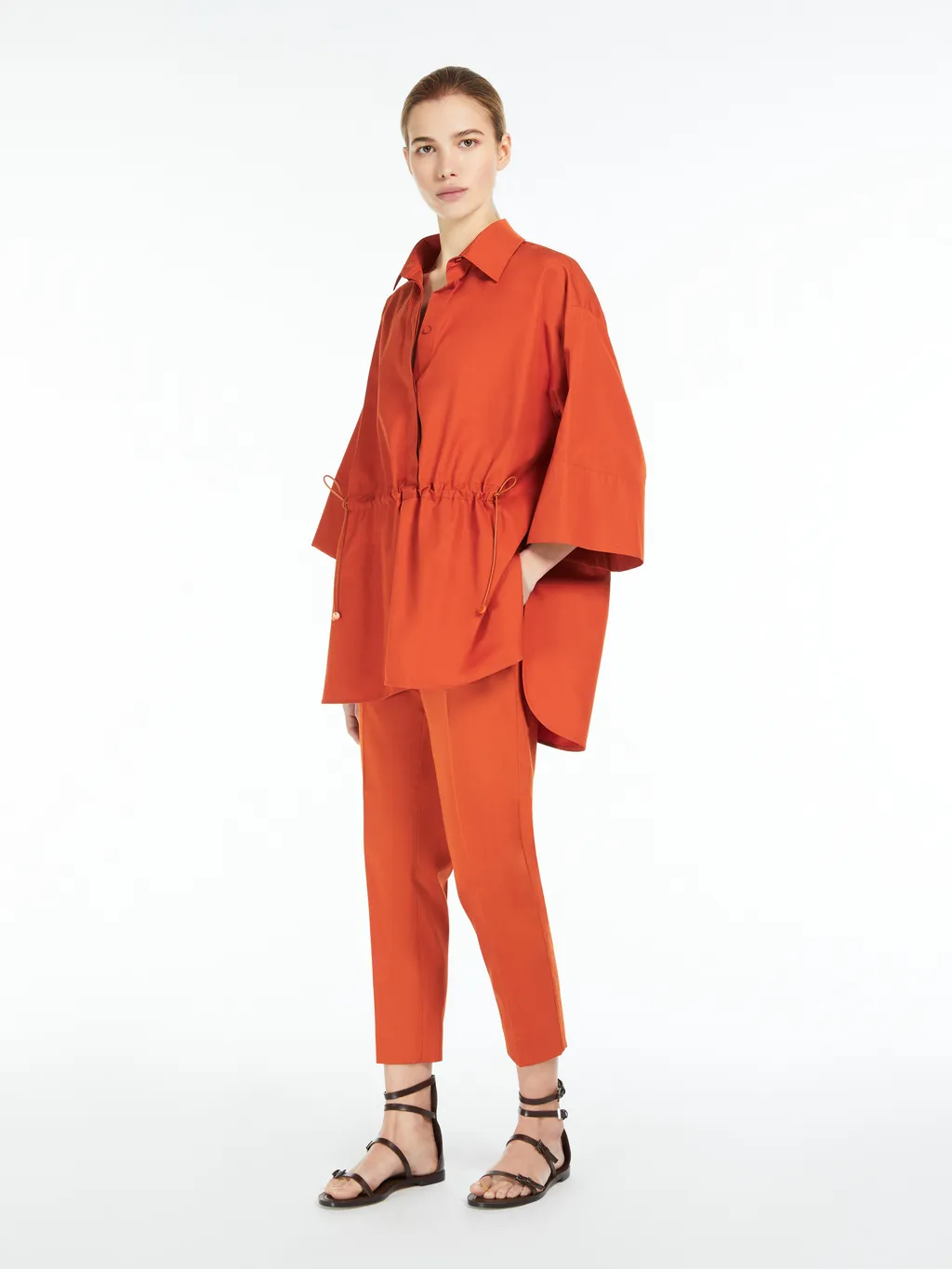 Waistband Loop Casual Pants