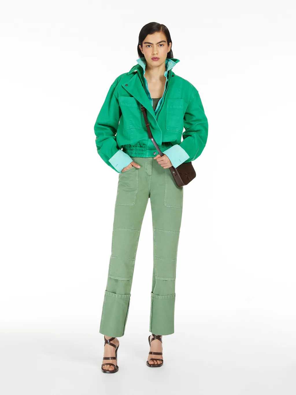 Collared Cropped Jacket