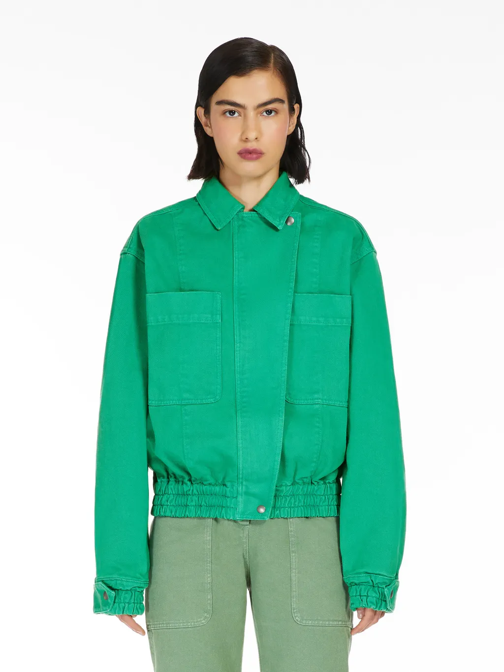Collared Cropped Jacket