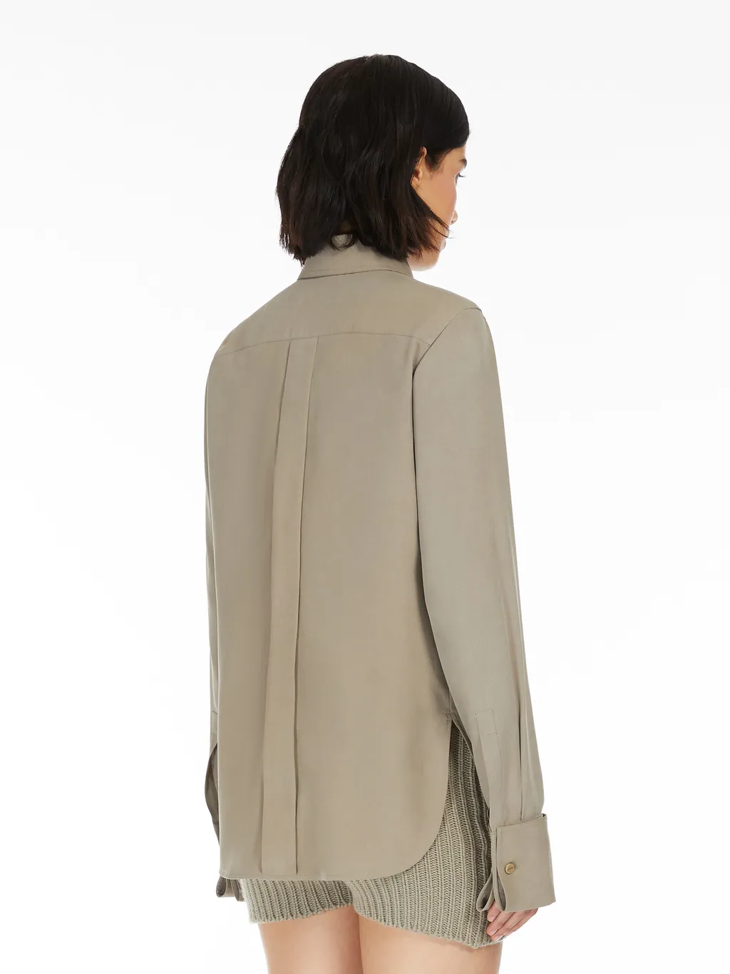 Logo Embroidered Long-Sleeved Shirt