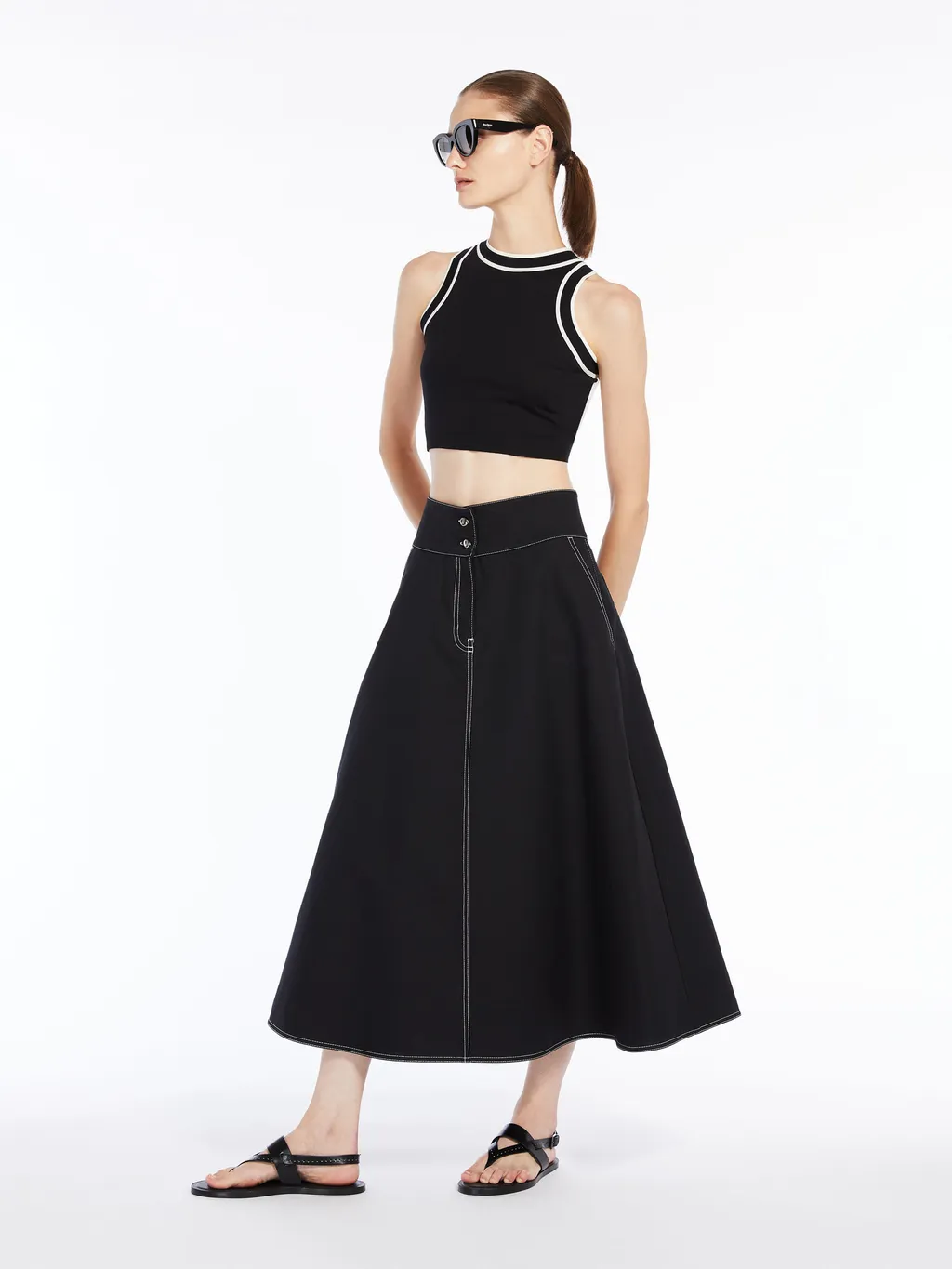 Crewneck Sleeveless Top