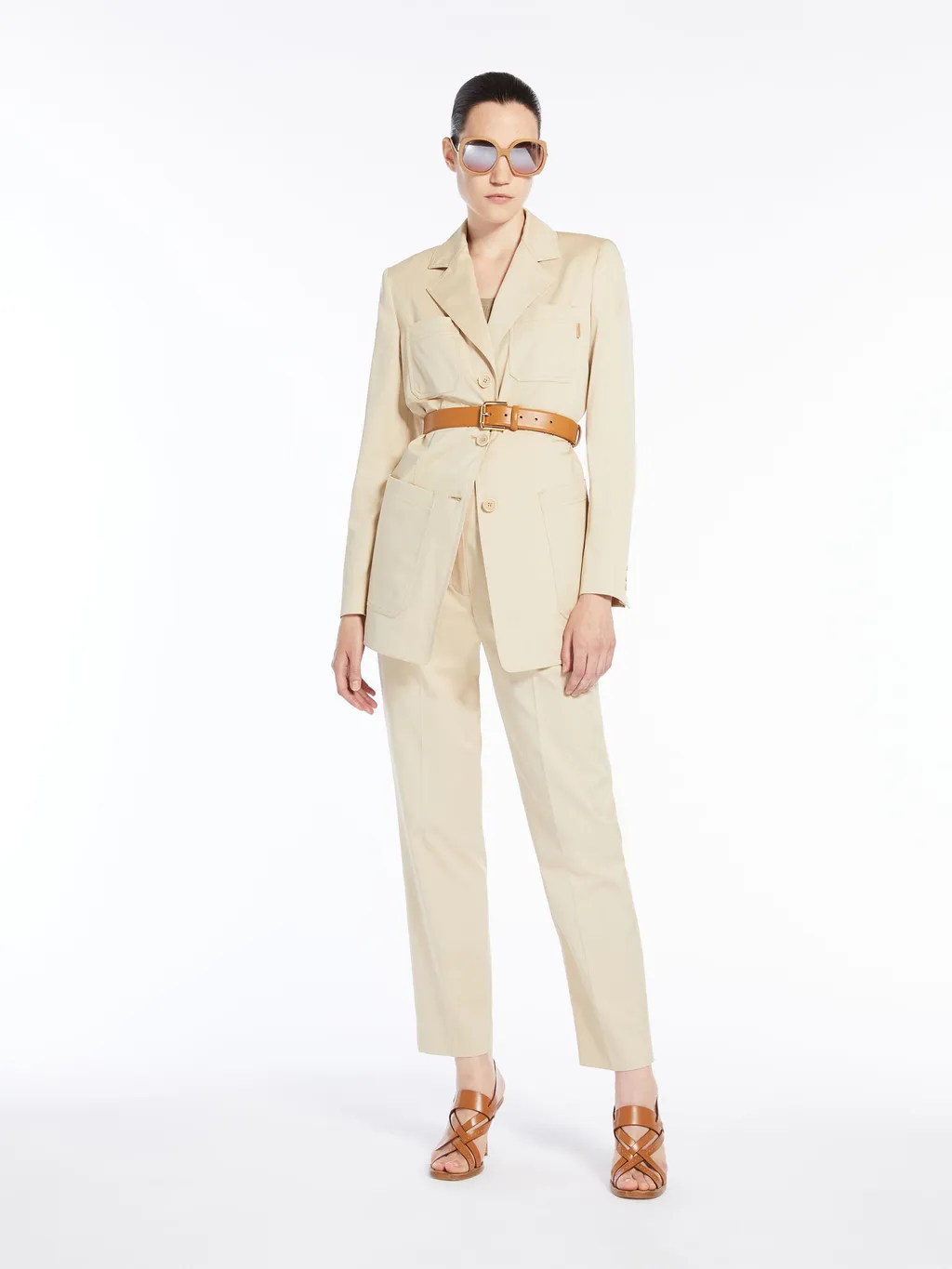 Single-Breasted Long-Sleeved Blazer