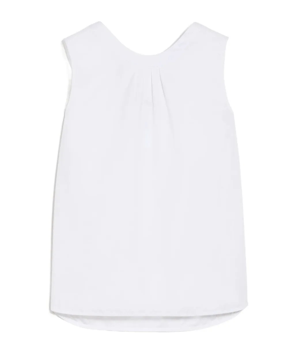 Sleeveless Poplin Top