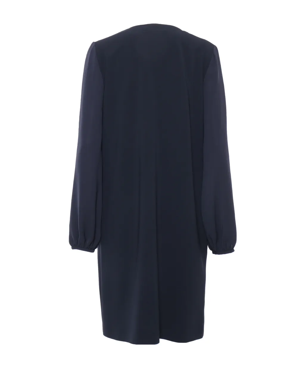 Studio Zip Detailed Long-Sleeved Dress