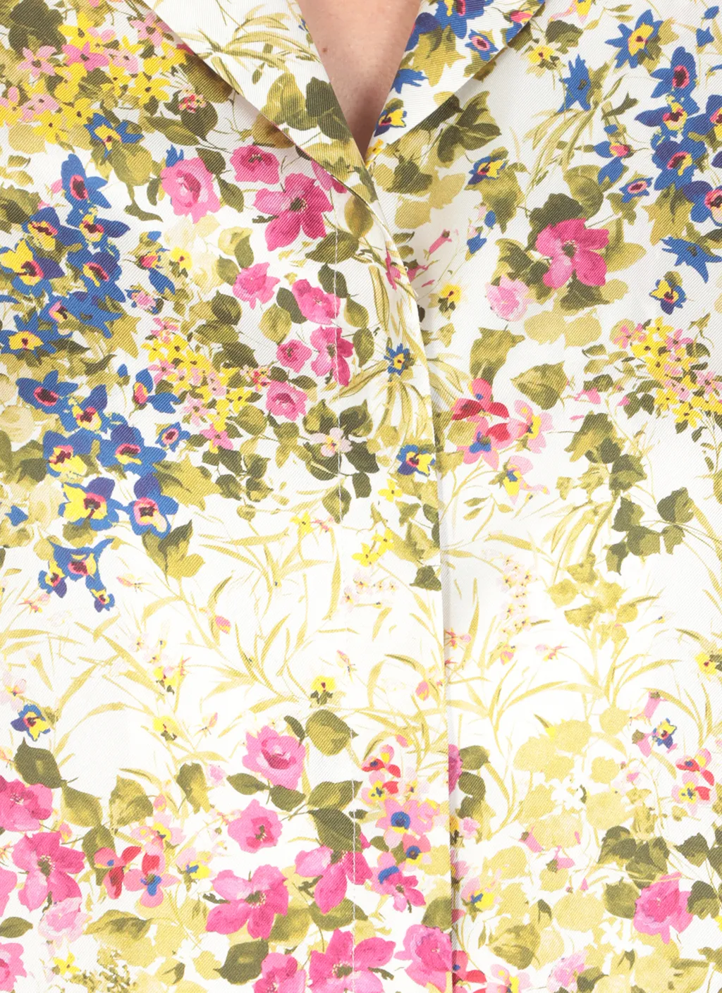 Floral Printed Long-Sleeved Blouse