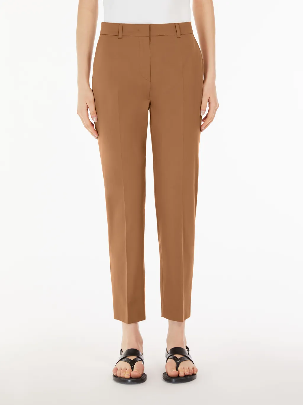 High-Waisted Cigarette Tube Casual Pants