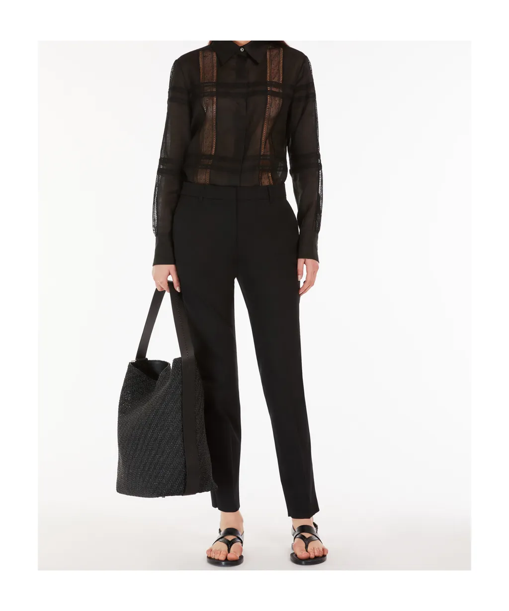 Studio High Waist Straight Leg Trousers