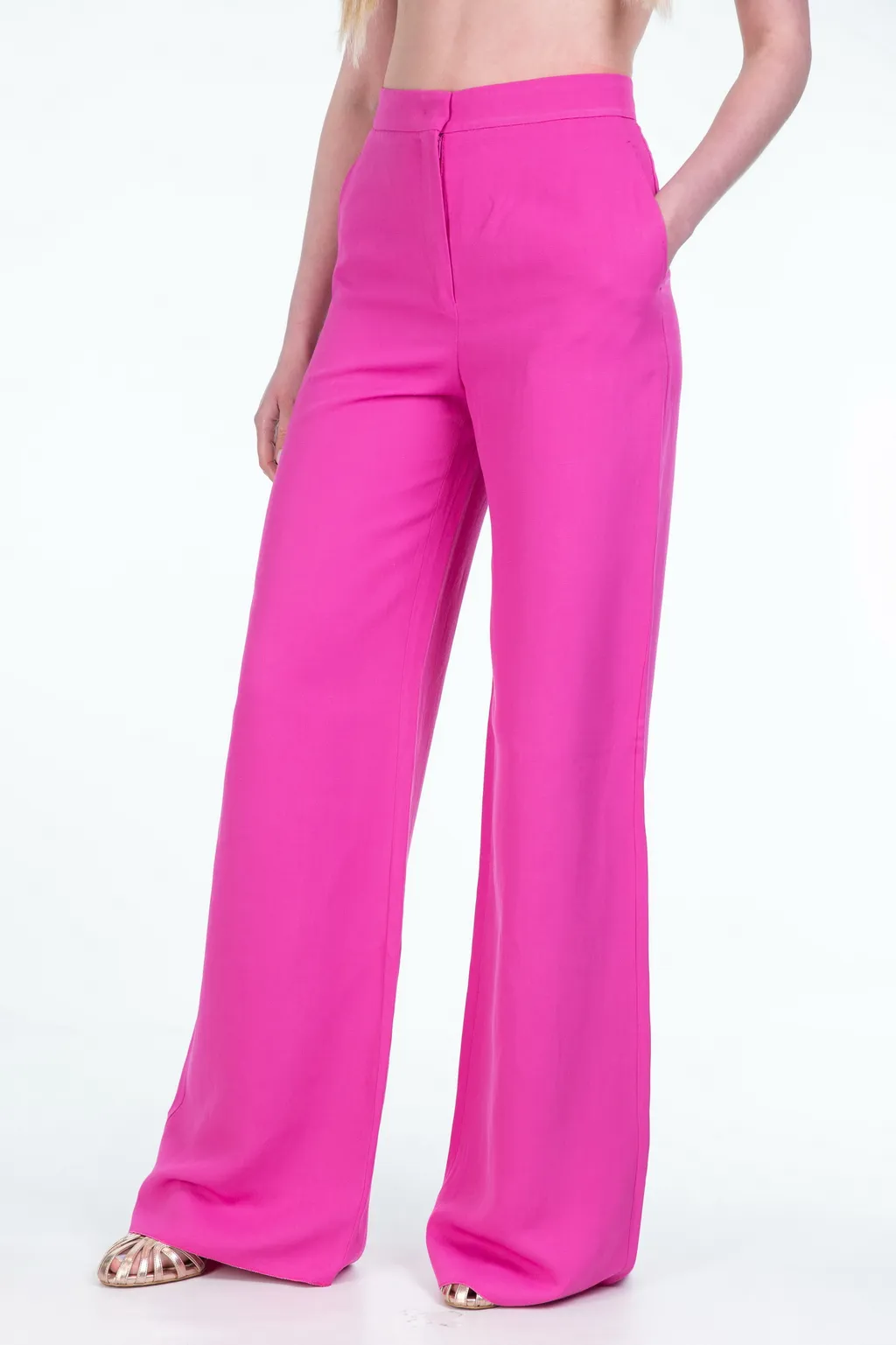High-Waisted Casual Pants