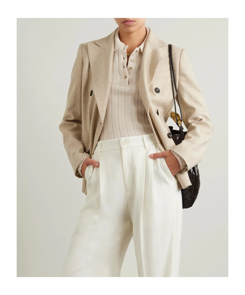 Double-Breasted Buttoned Jacket