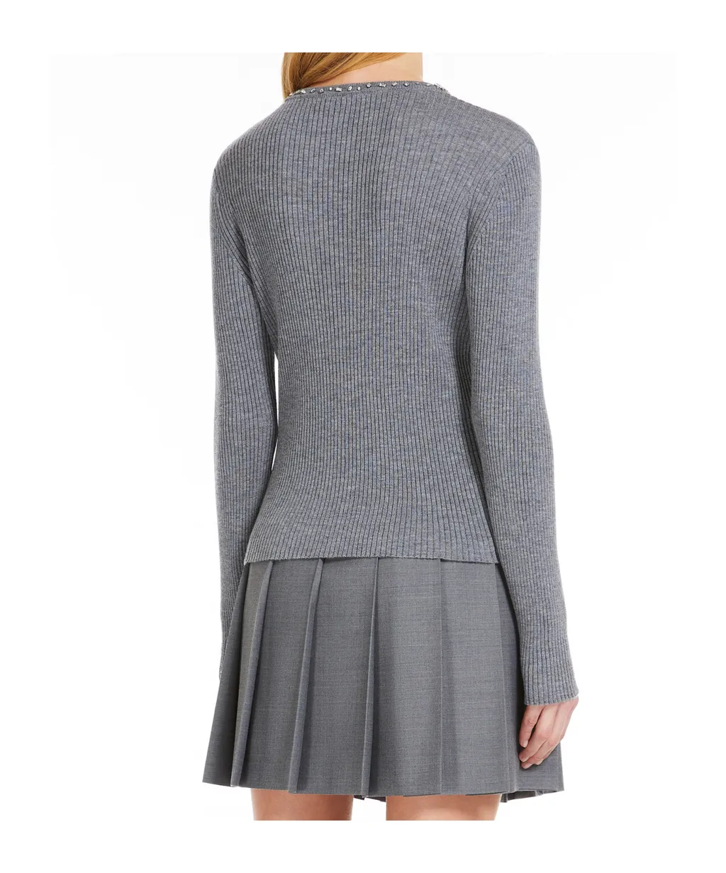 Long-Sleeved Wool Sweater