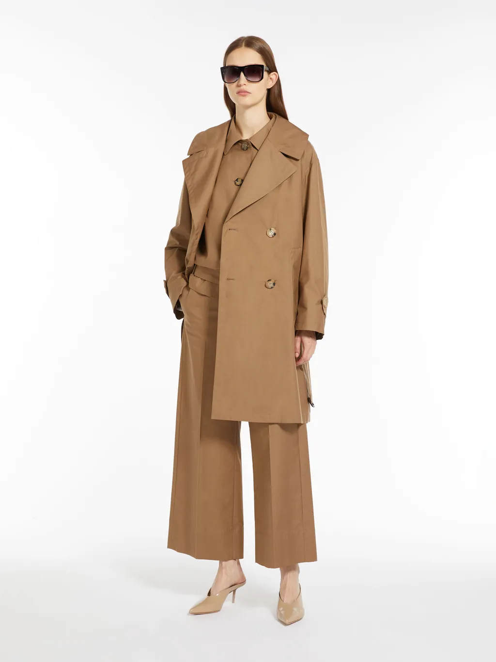 The Cube Double-Breasted Trench Coat