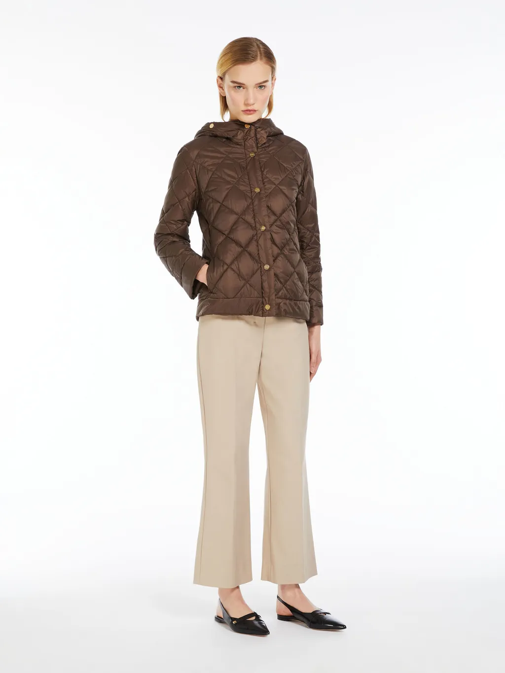 Hooded Double-Sided Down Jacket