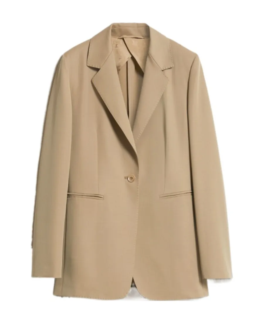 Wool Single-Breasted Blazer