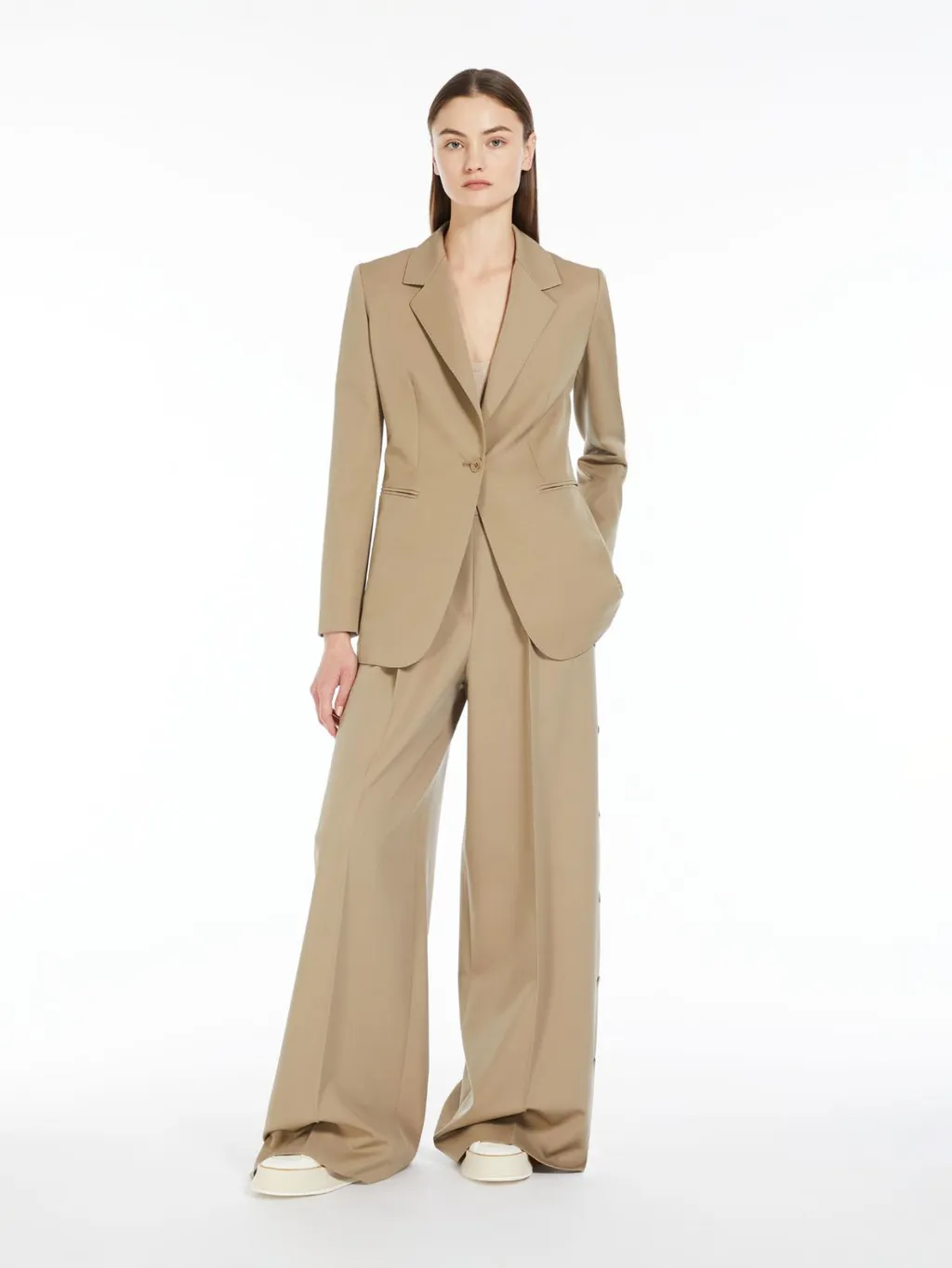 Wool Single-Breasted Blazer