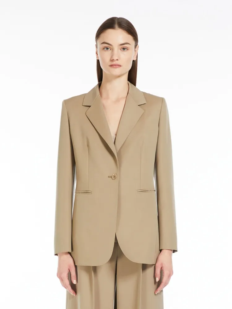 Wool Single-Breasted Blazer