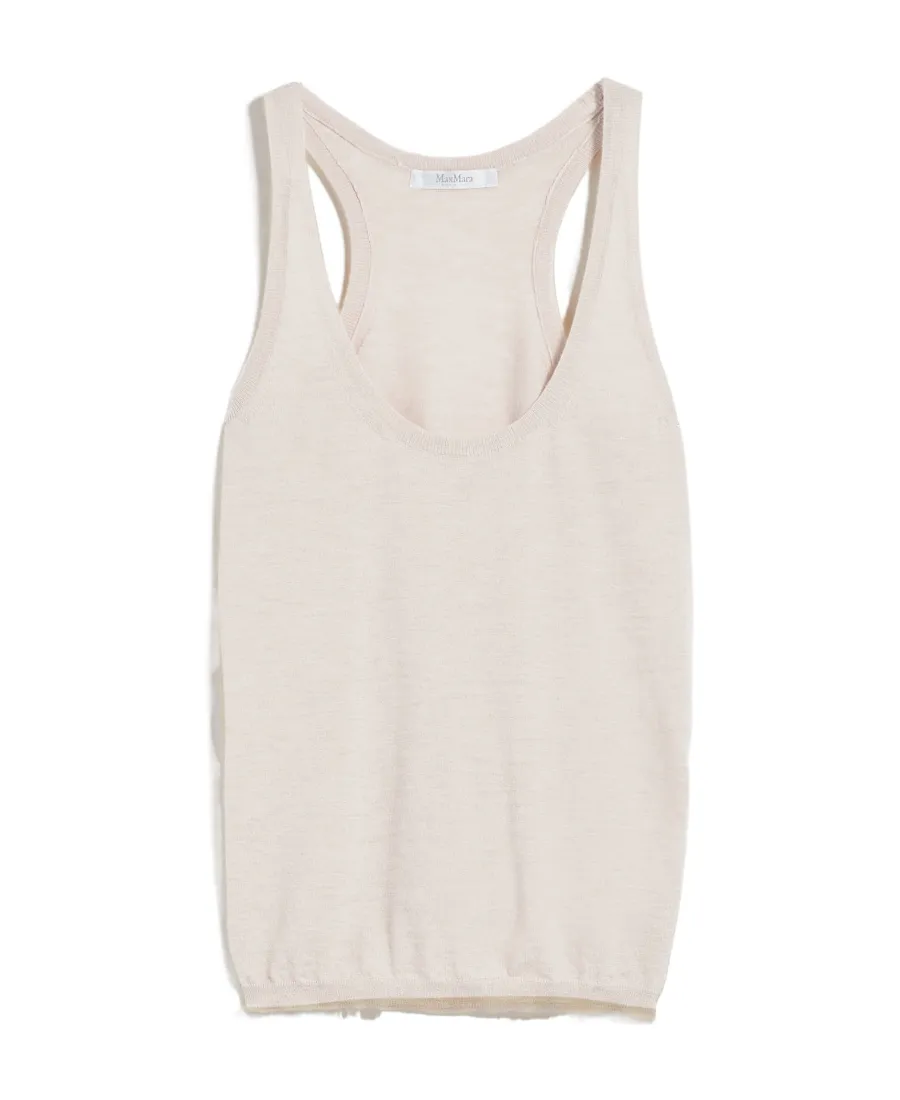 Straight Hem Sleeveless Top