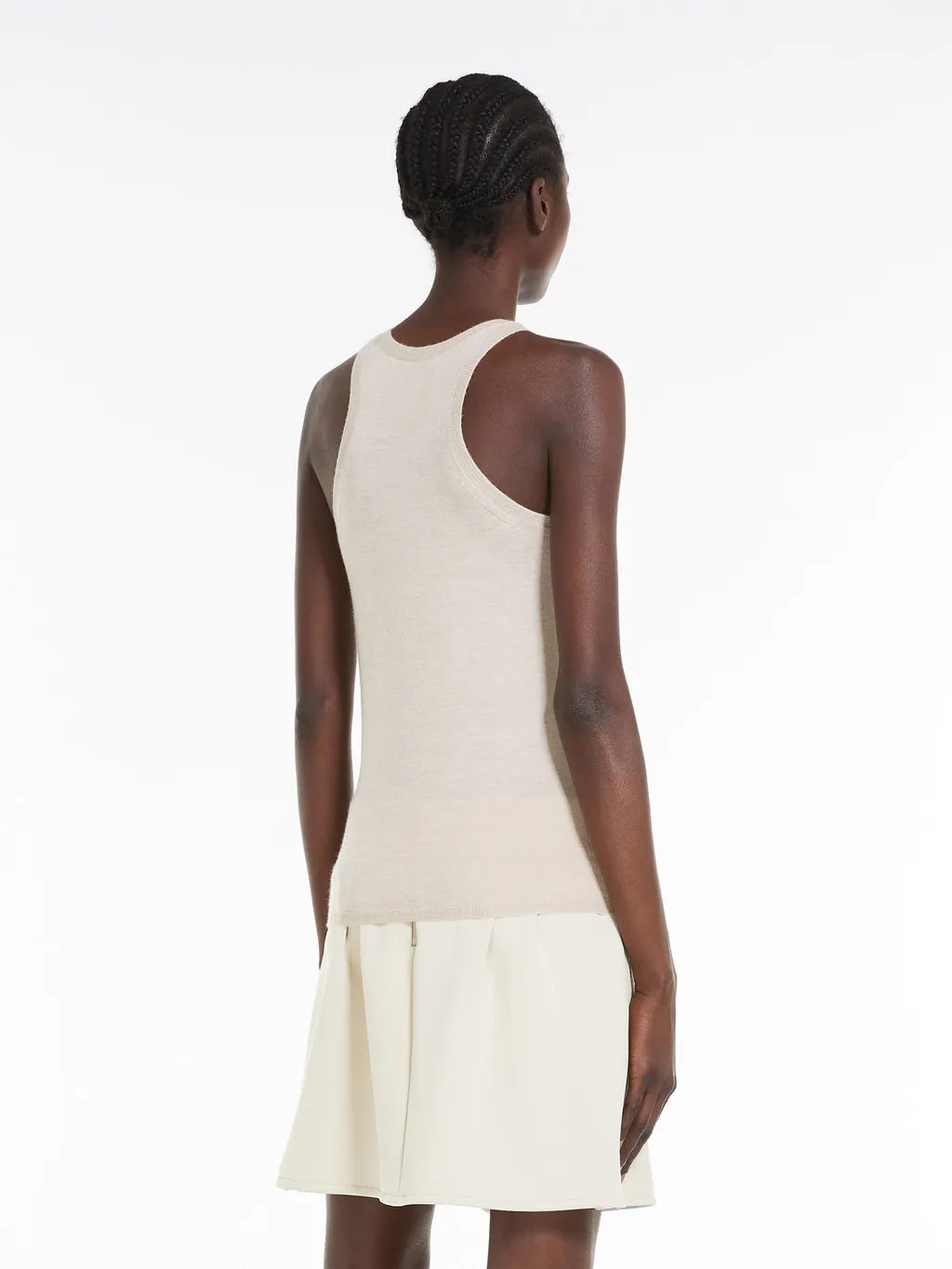 Straight Hem Sleeveless Top