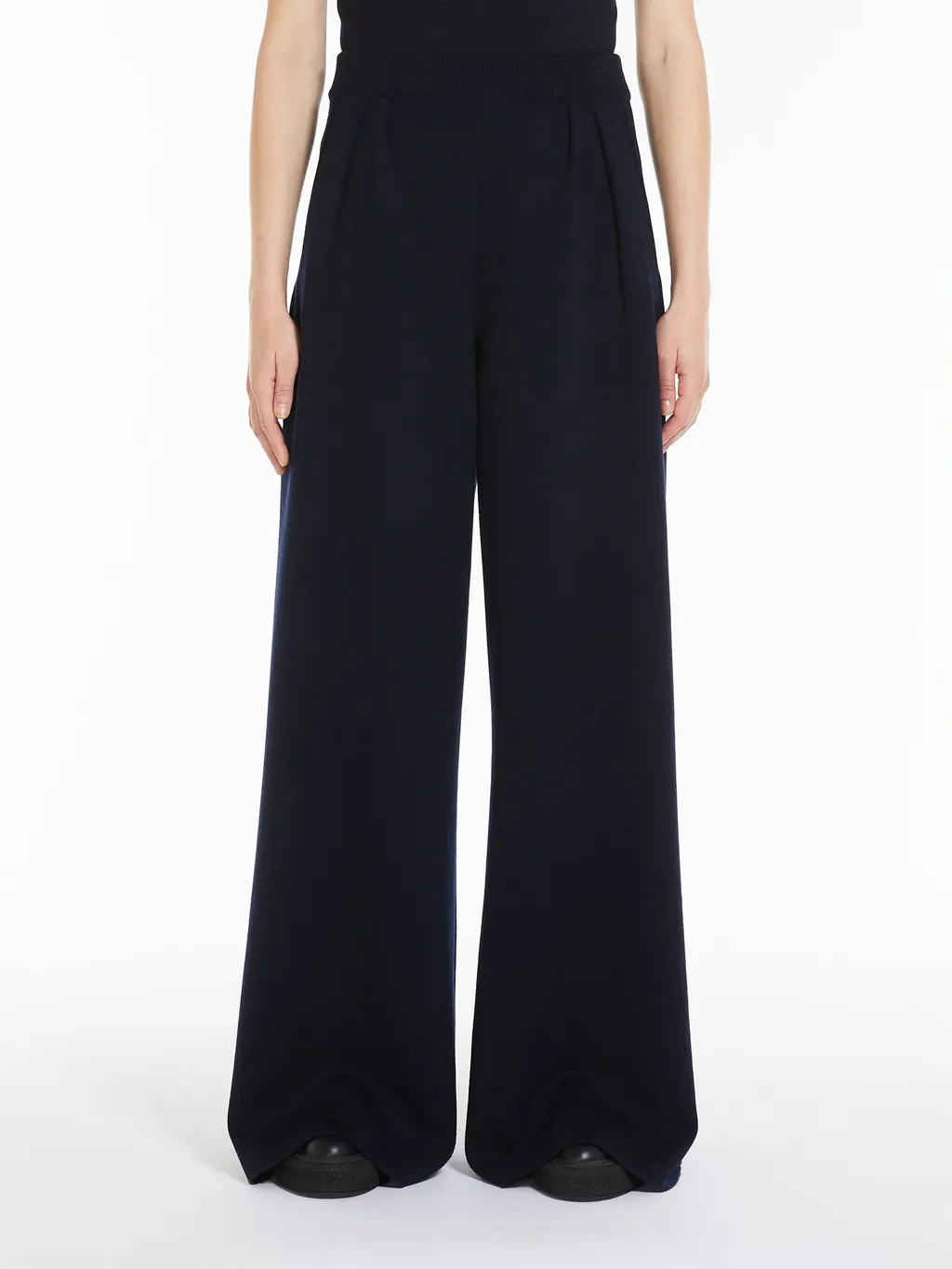 Wide Leg Knitted Trousers