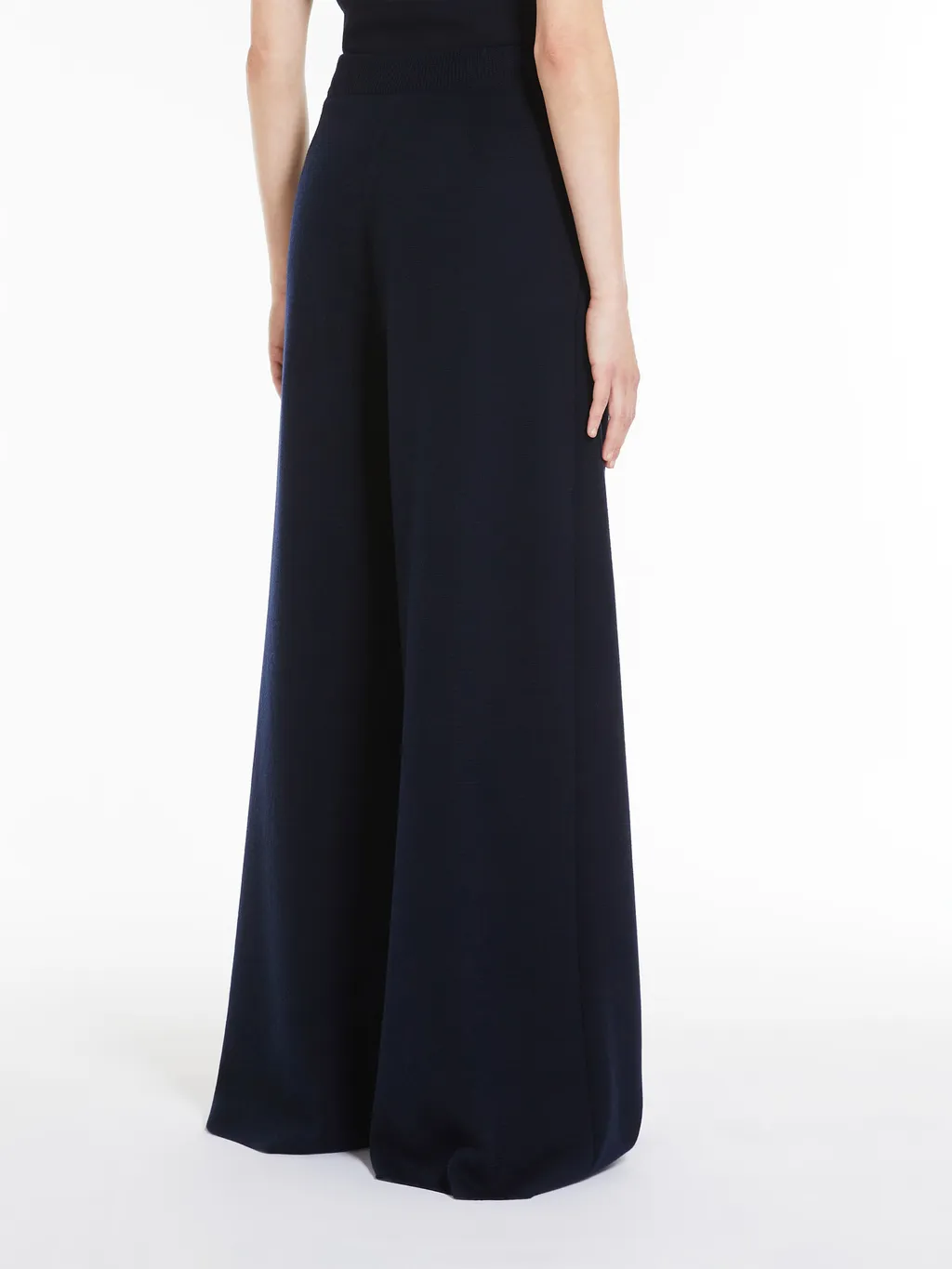 Wide Leg Knitted Trousers