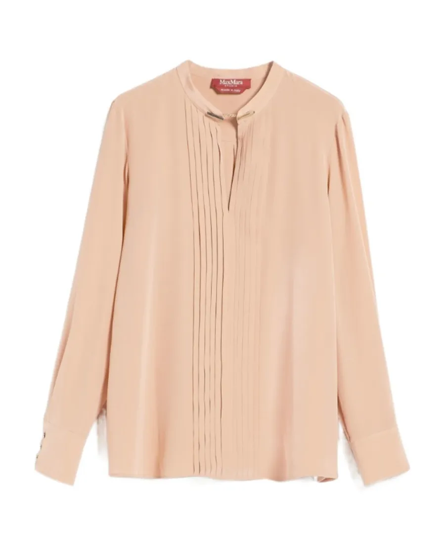 Ribbed Crepe Chine Blouse