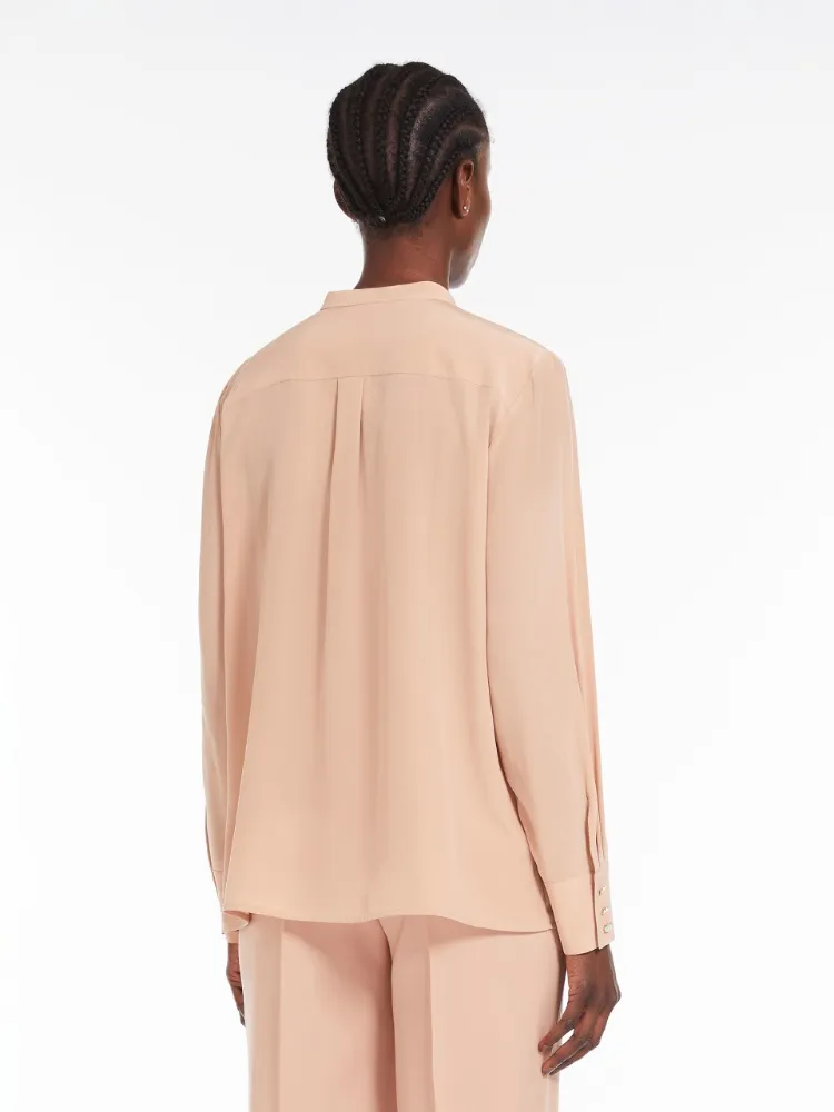 Ribbed Crepe Chine Blouse
