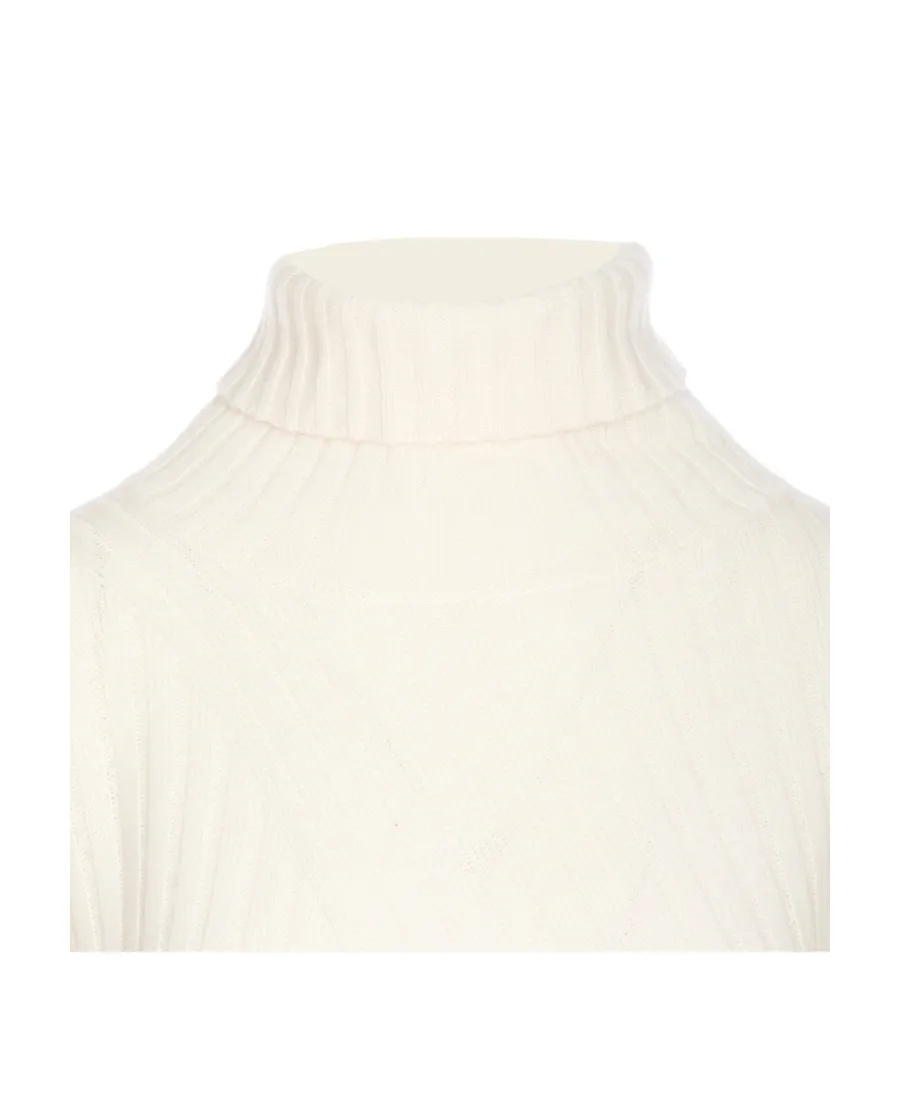 High-Neck Long-Sleeved Sweater