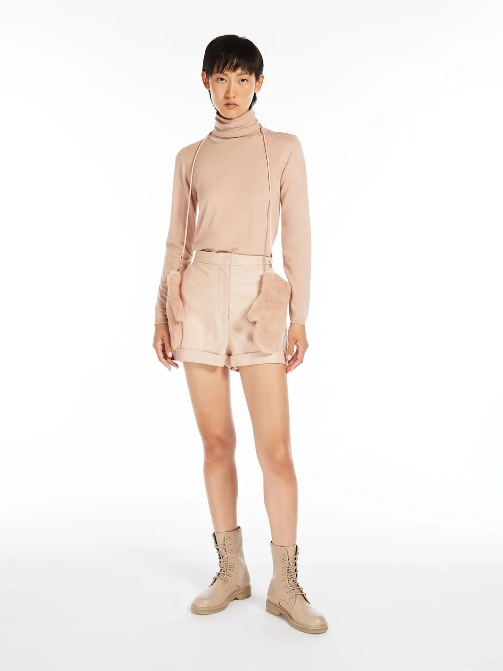 High-Neck Virgin-Wool Jumper