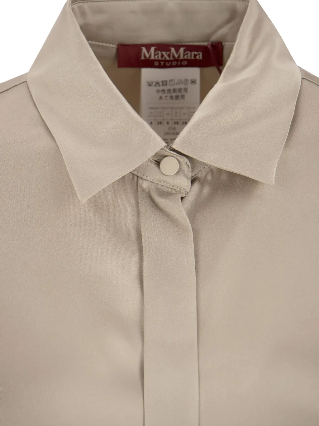 Long-Sleeved Pointed Collar Shirt