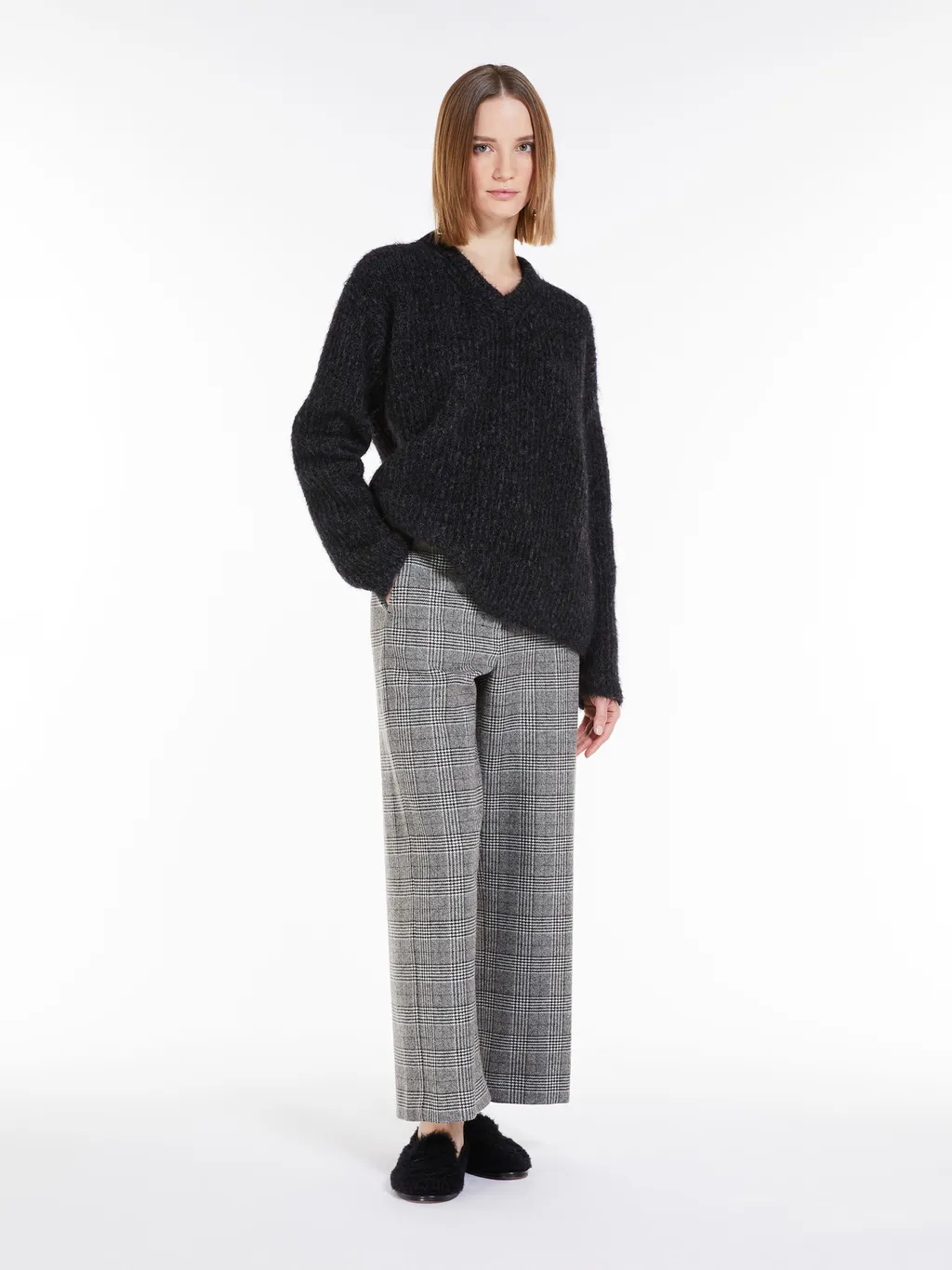 Rib Knitted Wool Sweater