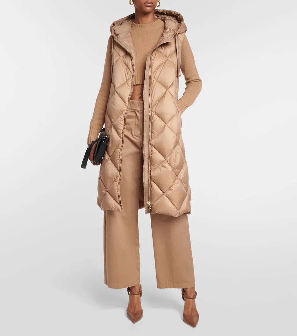 Sleeveless Quilted Cotton Suit