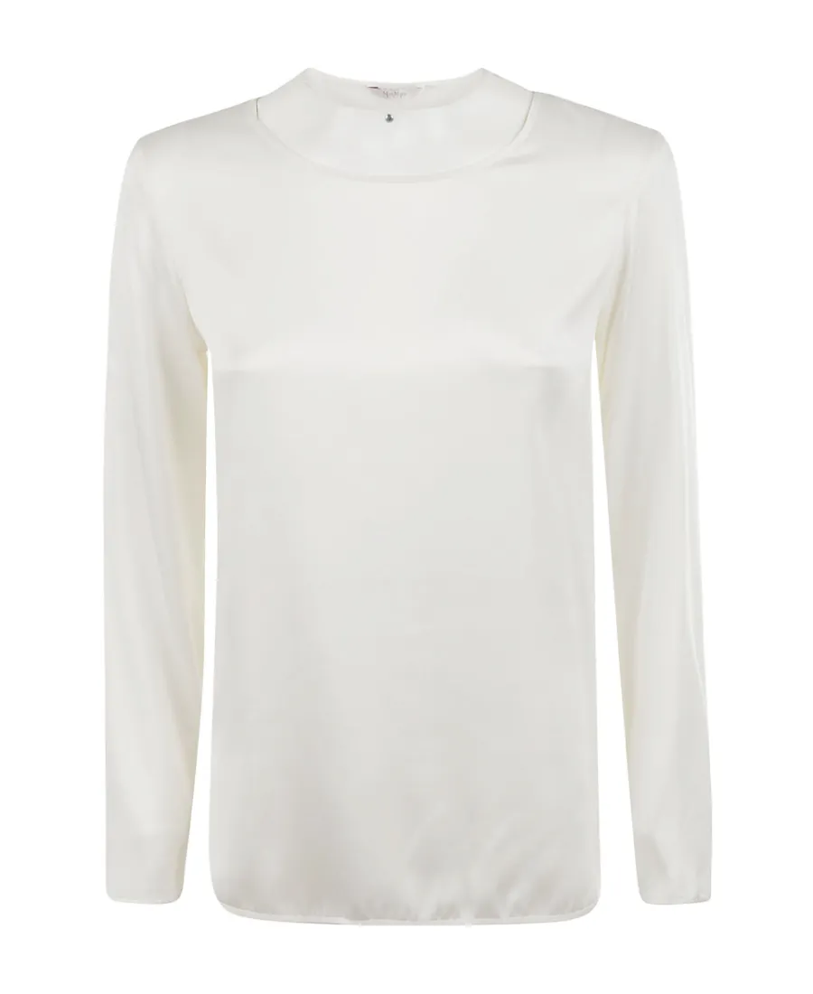 Round Collar Long-Sleeved T-Shirt