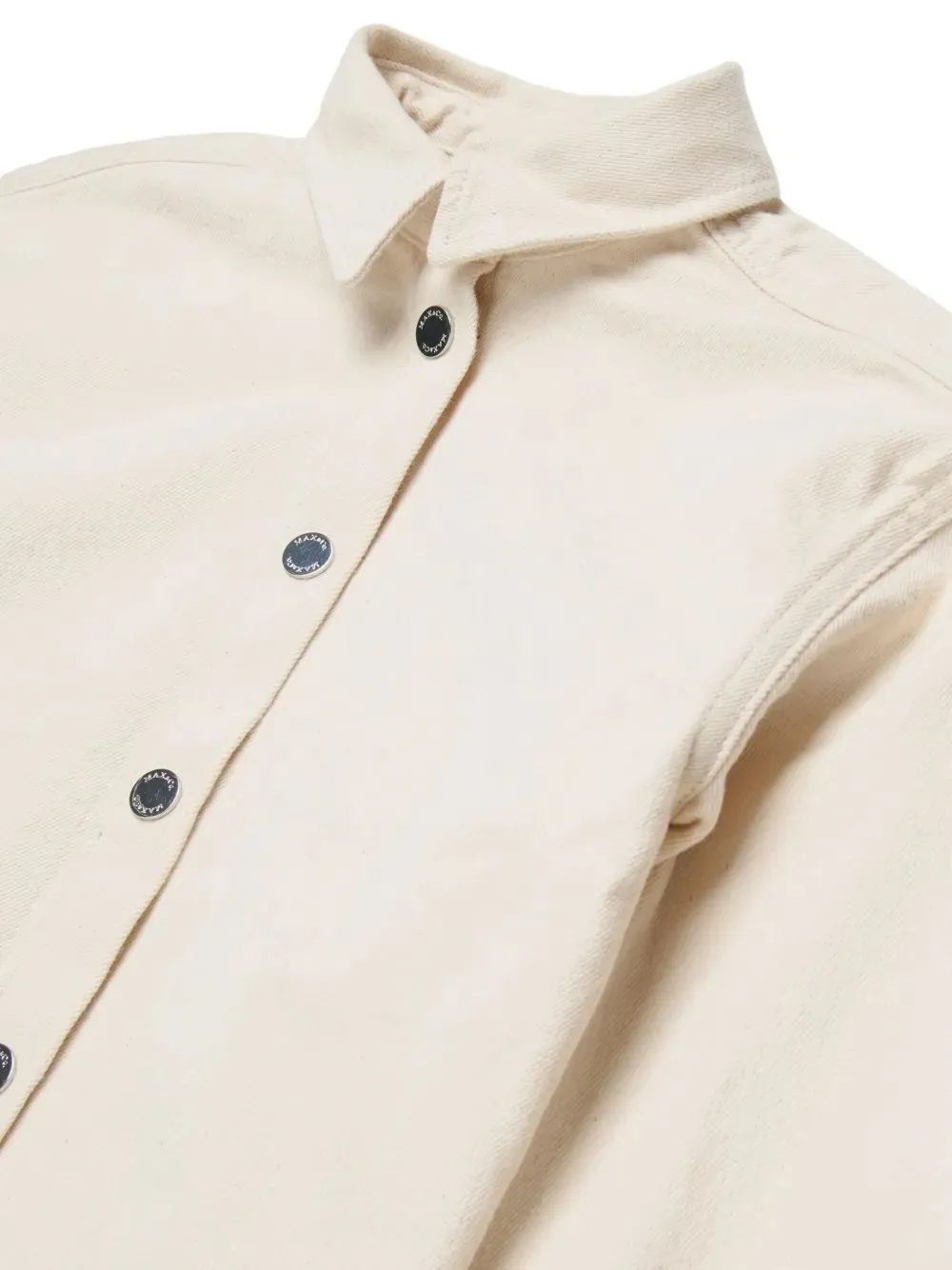 Logo Patch Frayed Edge Shirt