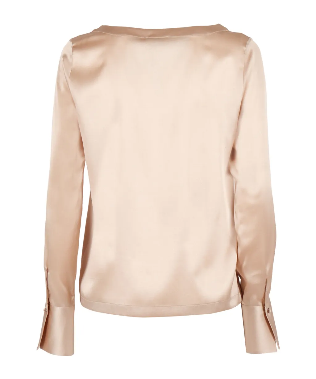 Button-Sleeve Mask Shirt