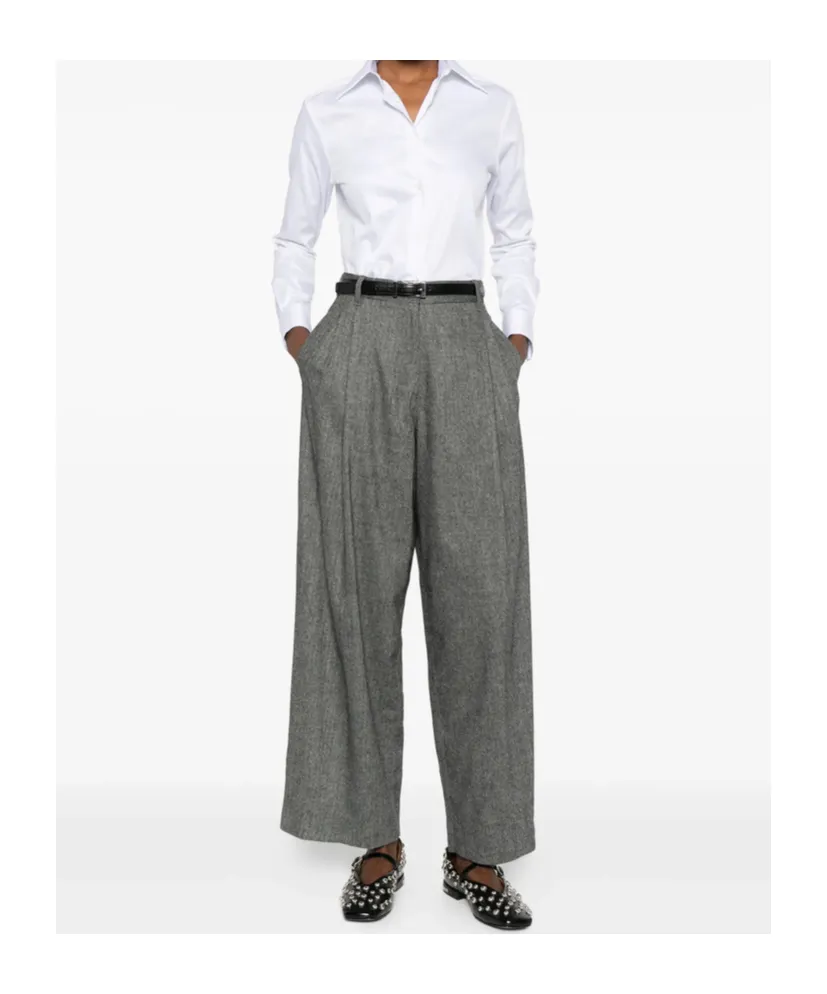 Gea Button-Down Long-Sleeve Shirt