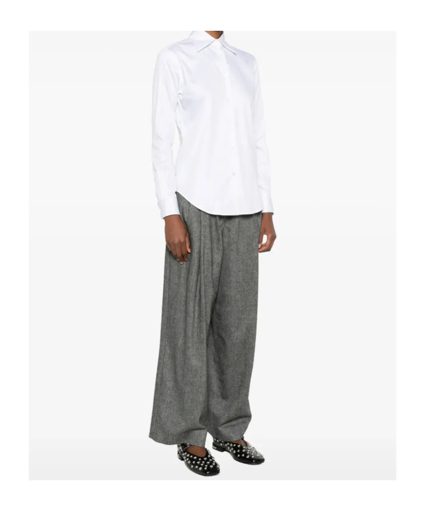 Gea Button-Down Long-Sleeve Shirt