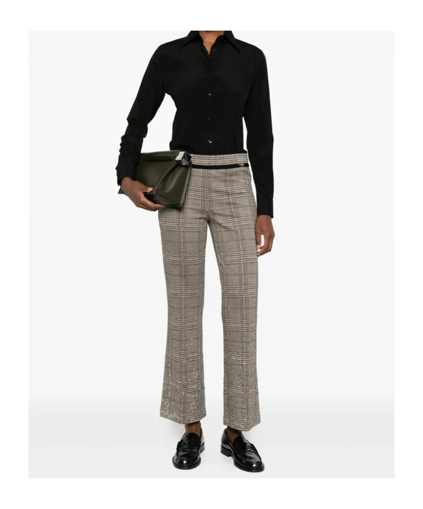 Gea Point-Collar Long-Sleeve Shirt