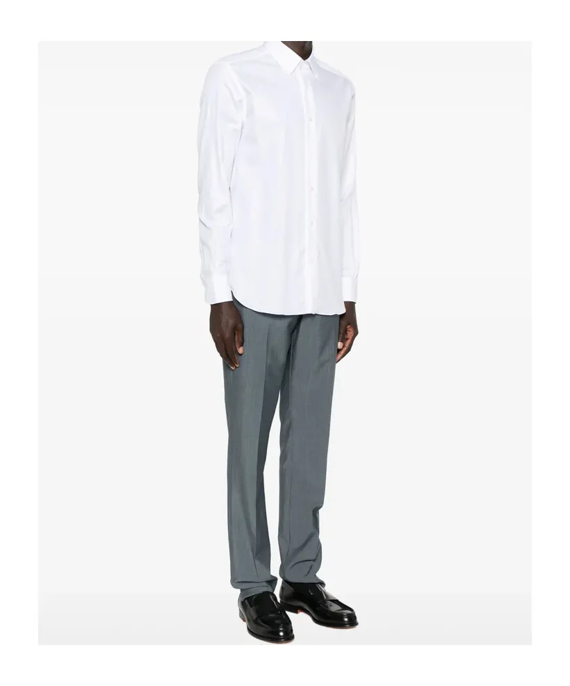 Button-Down Long-Sleeved Shirt