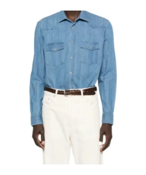 Button-Down Long-Sleeved Shirt