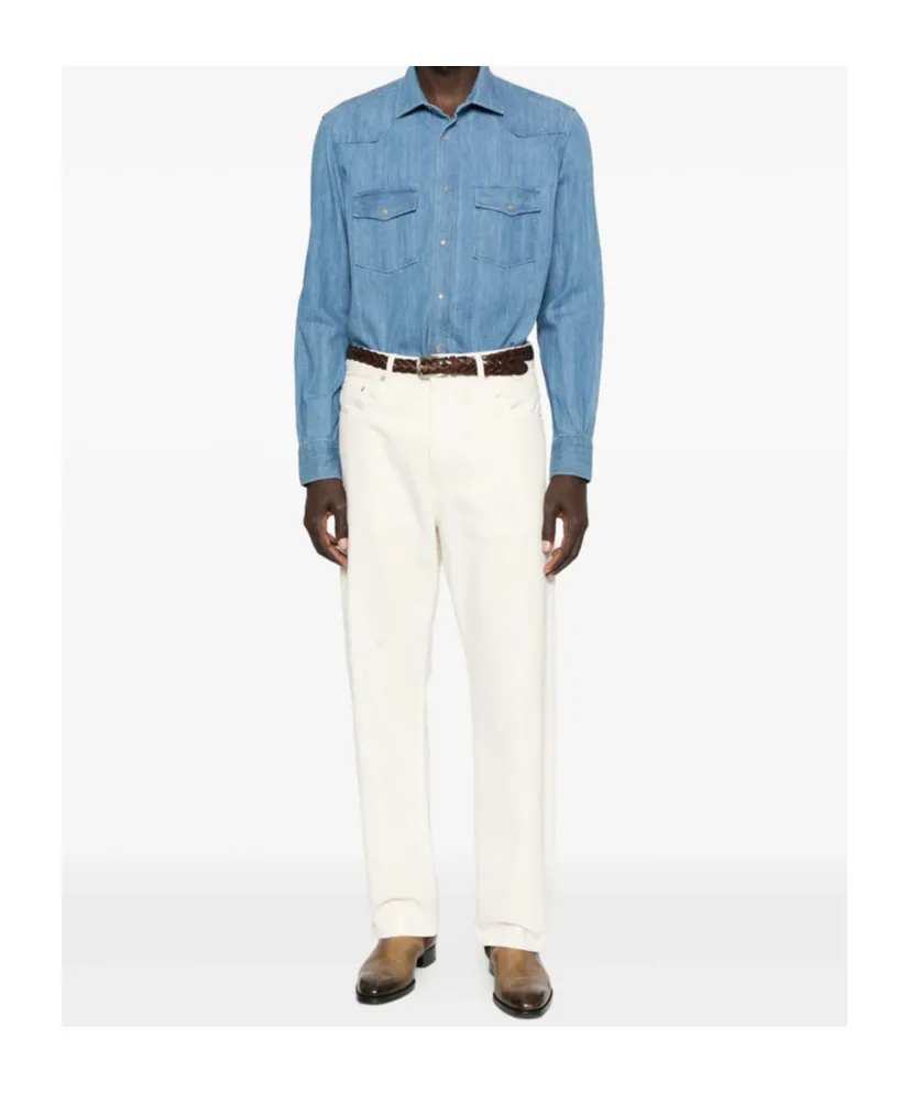 Button-Down Long-Sleeved Shirt