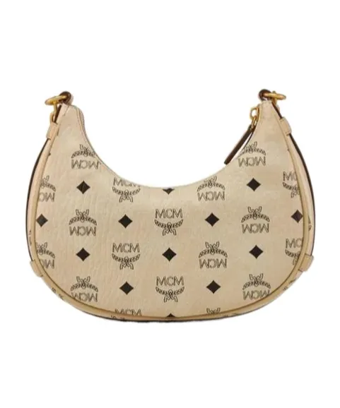 Aren Crescent Hobo Bag In Visetos