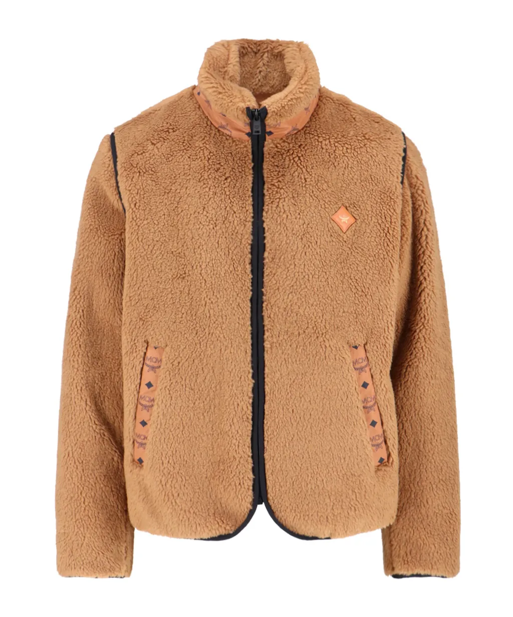 Shearling Sleeveless High Collar Jacket